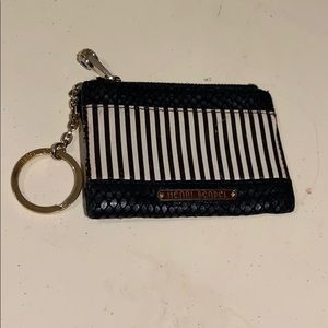 henri bendel Coin Purse Black and White